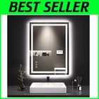 Backlit + Front Lit Vanity Mirror, Adjustable Brightness