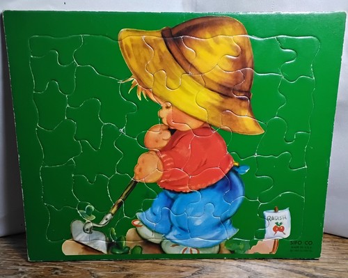 SIFO vintage wooden puzzle 1961 Little Gardener