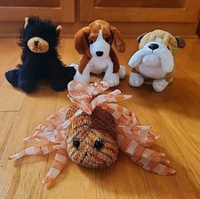 Webkinz Lot Beagle Bulldog Lionfish Black Bear No Codes