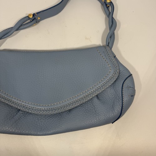 Cole Haan Village SP06 Bolso de Mano de Cuero Guijarro Azul Bolso de Colección - Imagen 3 de 13