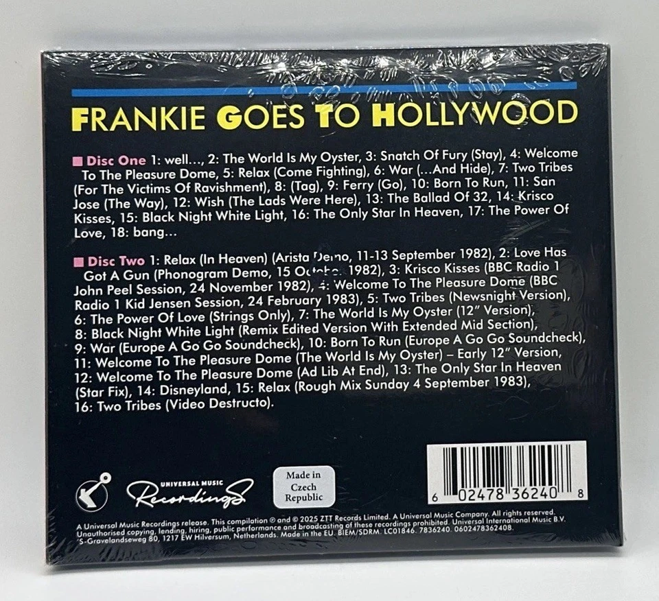 FRANKIE GOES TO HOLLYWOOD Welcome 2 the Pleasuredome 2025 Deluxe Edition 2XCDs🆕 - Image 4 of 4