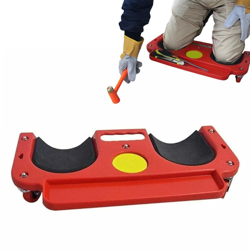 Rolling Picture Add Rolling Knee Pads Heavy Duty Creeper Dolly 5 Casters Tool Tray ...