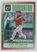 2017 Panini Donruss Optic Dominators Red Prizm 18/99 Max Scherzer #D14 y0i