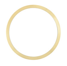 SMOOTH REPLACEMENT BEZEL FOR ROLEX 36MM DATEJUST, PRESIDENT GOLD PLATED YELLOW