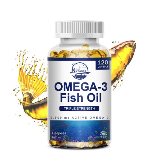 Omega 3 Fish Oil Capsules 2500mg - 3x Strength, Highest Potency - with EPA, DHA% - Picture 2 of 8