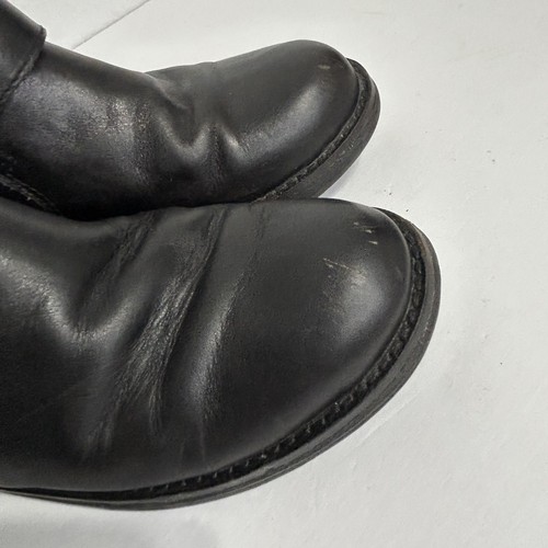 Botas Free People Faryl Robin Cuero Negro Moto Tirantes Hebilla Talla 7.5 - Imagen 6 de 10