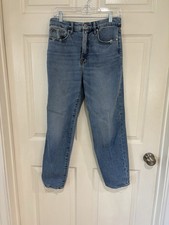 Good American Good Boy Crop Blue Jeans Size 6/28 28x27