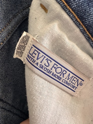 Vintage 70s 80s Levi's levis jeans rare blue tab USA made Skosh More Comfort 32" - Picture 7 of 8