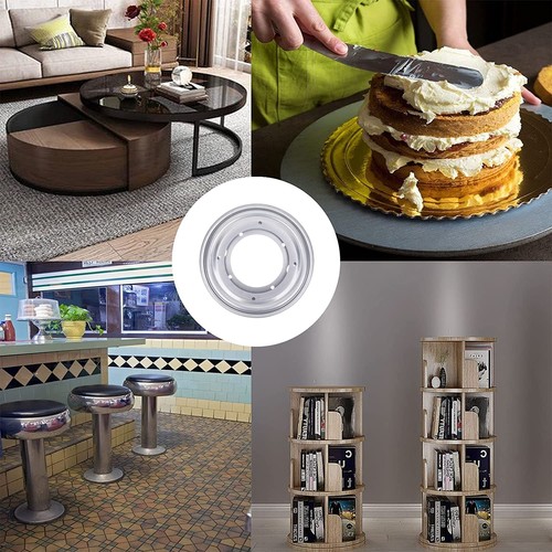 Lswteiz 2er-Pack 5,5" Lazy Susan Hardware 5/16" Dicke Runde Drehlager Pla... - Bild 6 von 7