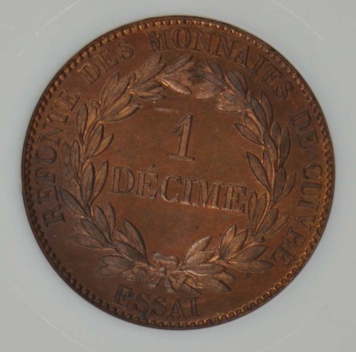 1840 France Essai 1DEC Maz-1143 NGC MS65 - Picture 4 of 4
