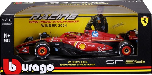 Ferrari F SF-24 #16 ganador 2024 Italia Monza GP Charles Leclerc en escala 1:18 - Imagen 2 de 2