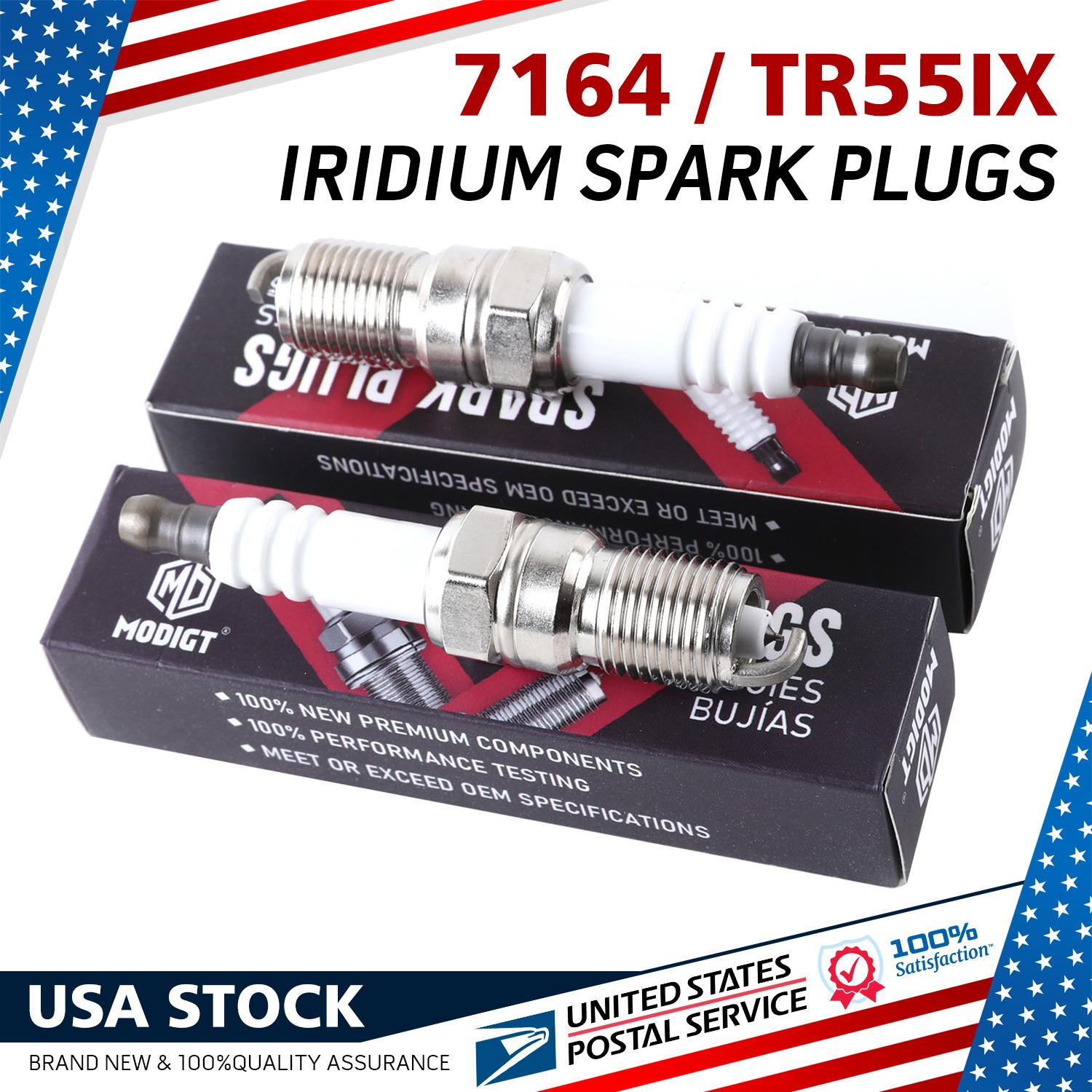 4pcs Fit NGK 7164 TR55IX Iridium IX Spark Plugs for XP606DP2 XP606 XP605DP2 NEW