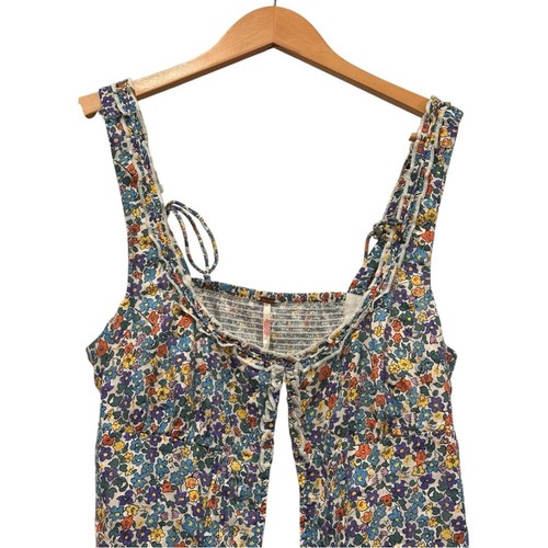 Free People Women's Printed Ellie Floral 2 Piece Matching Mini Skort Set Sz L - Picture 4 of 15