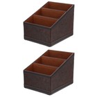  2 Pack Office Organiser for Desk Supplies Storage Remote Controls Holder