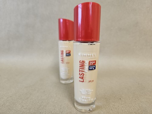 2x Rimmel Lasting Finish 25HR Foundation SPF20 Set (30ml) *070 Sesame* Free Post - Picture 3 of 7
