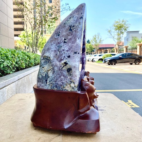 25.15LB Natural Brazilian amethyst cave cornuclium/noble/fortune/decoration - 第 8/17 張圖片