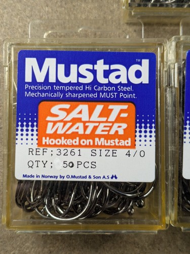 350 ganci Mustad 3261 Aberdeen - acqua salata tutte le misure - Foto 2 di 15