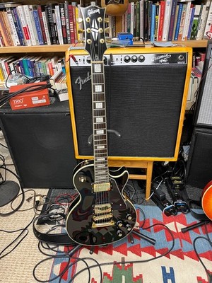 gibson les paul custom electric guitar used/reworked