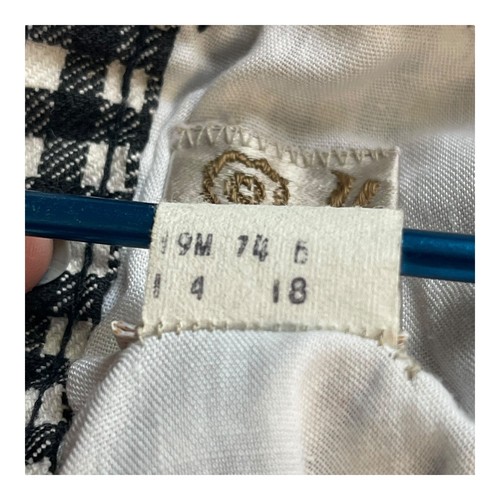 Vintage 60s Levi’s For Me Black White Gingham Flare Pants PC 12 Lightweight - Bild 11 von 12