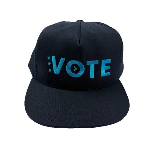 Vote UNIONWEAR Blue Made In The USA Adjustable Baseball Hat Cap - Foto 2 di 8