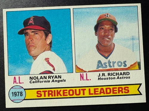 1979Topps Baseball #6 Strikeout Leaders '78 Nolan Ryan & J.R. Richard EX