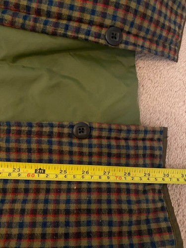 Chaqueta De Colección Primaloft ALBANY INTERNATIONAL Forro Falso Botón Verde XL - Imagen 10 de 14