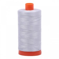 AURIFIL QUILT THREAD - 50 WT - 1422 yds #2600 Light Grey/Dove