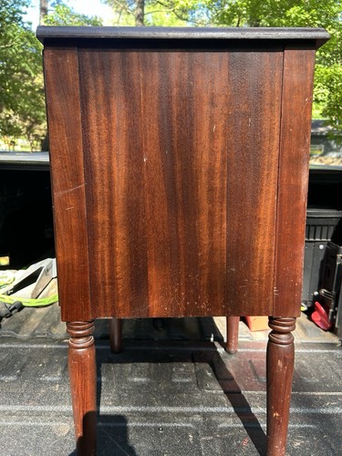 Antiker Räucherständer/Beistelltisch aus Holz - Bild 4 von 6