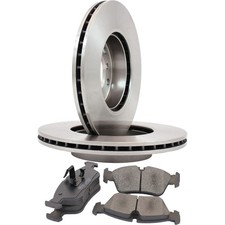CHAMPION Set Bremsscheiben vorne belüftet + Bremsbeläge für VW Golf I Cabriolet