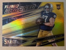 2023 Panini Select Draft Picks - Michael Mayer #TC-MI Gold Prizm #ed 07/10 (RC)