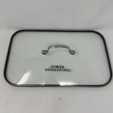 Power Smokeless Grill PG-1500 Glass Lid W/ Handle & Gasket Replacement Part Only