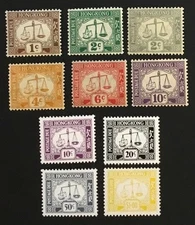 HONG KONG POSTAGE DUES COLLECTION 1923-1986 MNH