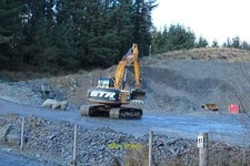 Photo 6x4 JCB at the Quarry Craiglure c2016