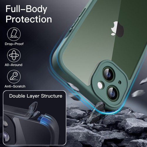 JETech Case for iPhone 13 6.1-Inch with Built-in Tempered Glass Screen Protector - Picture 23 of 37