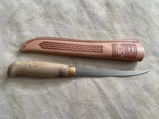 Rapala J. Marttiini Knife Finland 6" Fillet Hand Ground Leather Sheath Fishing