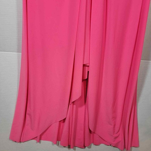 Vestido Híbrido Marc Bouwer 12 Nuevo con Etiquetas Rosa Caliente Giro Reunido Largo Elastizado Barbiecore - Imagen 6 de 11