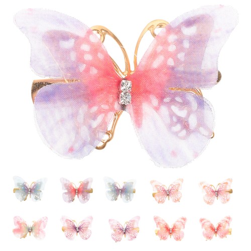 12 PIEZAS Pinzas para el cabello mariposa horquillas pequeñas mujeres niñas accesorios para el cabello