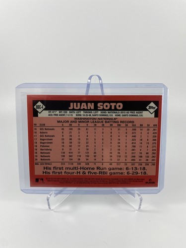 2021 Topps Chrome Baseball - Juan Soto 86BC-4 - 1986 Insert - Bild 2 von 2