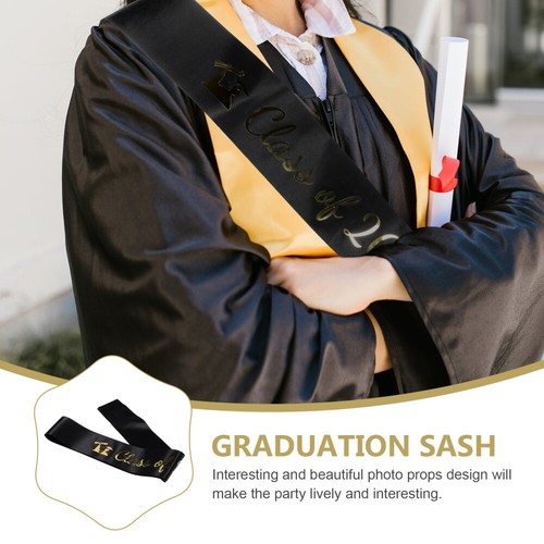 5 Pcs Gold Stamping Etiquette Belt Child Men and Women Graduation Sash - Picture 3 of 12
