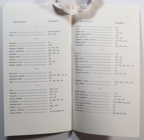 Catalogo Fiera Mondiale degli Espositori Spagna Libretto Vintage - Foto 10 di 11