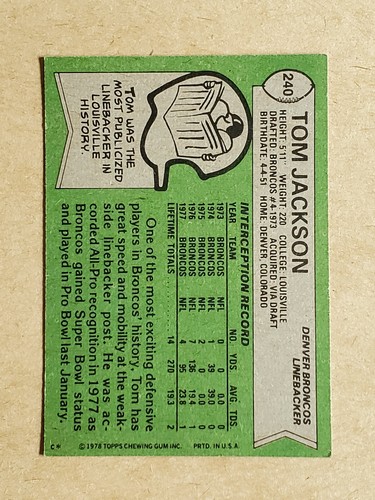 1978 TOPPS FOOTBALL TRADING CARDS YOU PICK FREE SHIPPING 50% OFF 2+ - Bild 47 von 123