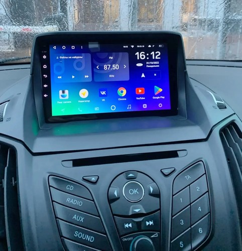 Autoradio Android Ford Kuga CARPLAY Navigatore Bluetooth Wifi Comandi Volante - Foto 4 di 6