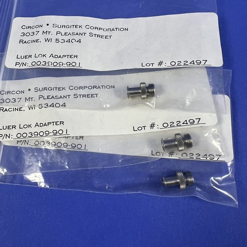Circon Acmi Luer Lok Adapter 003909-901 lot of 3 New - Picture 2 of 3
