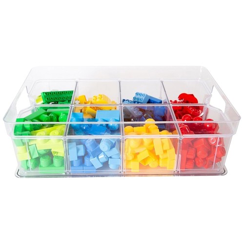 Plastic Storage Modular Compartments Adjustable & Stackable Storage For Crafts - Picture 6 of 8