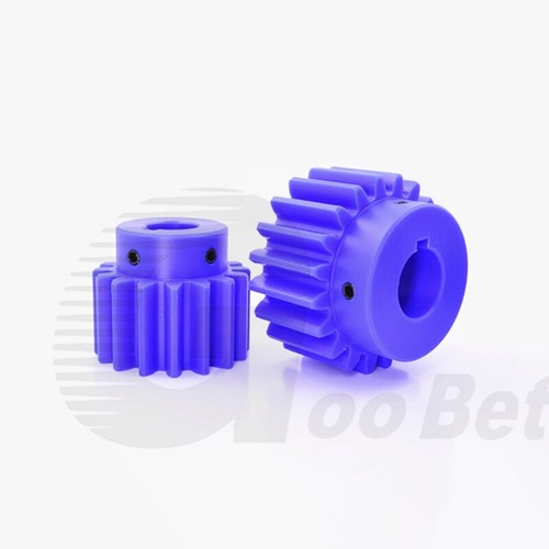 Mod 3 Spur Gear 12-20 Tooth with Step Pinion Motor Gear Bore 14-30mm Nylon Blue - Picture 3 of 14