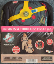 Ghostbusters Infant Toddlers Jumpsuit and Proton Pack Outfit 12-18 Months New