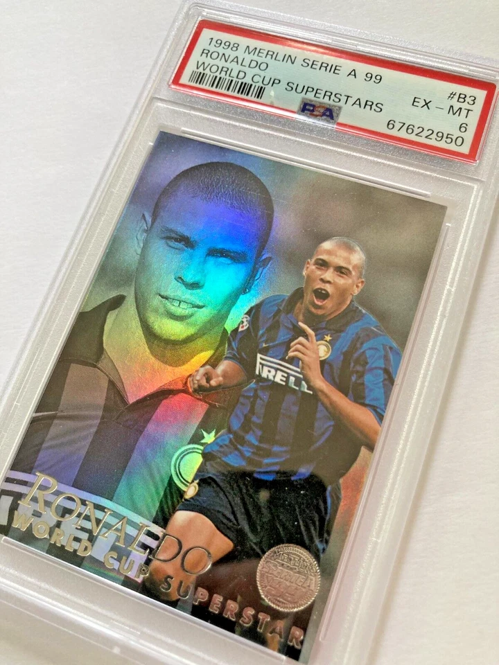 1998-99 Merlin Serie A 1999 World Cup Superstars B3 Ronaldo Inter de Milão - Imagem 2 de 4
