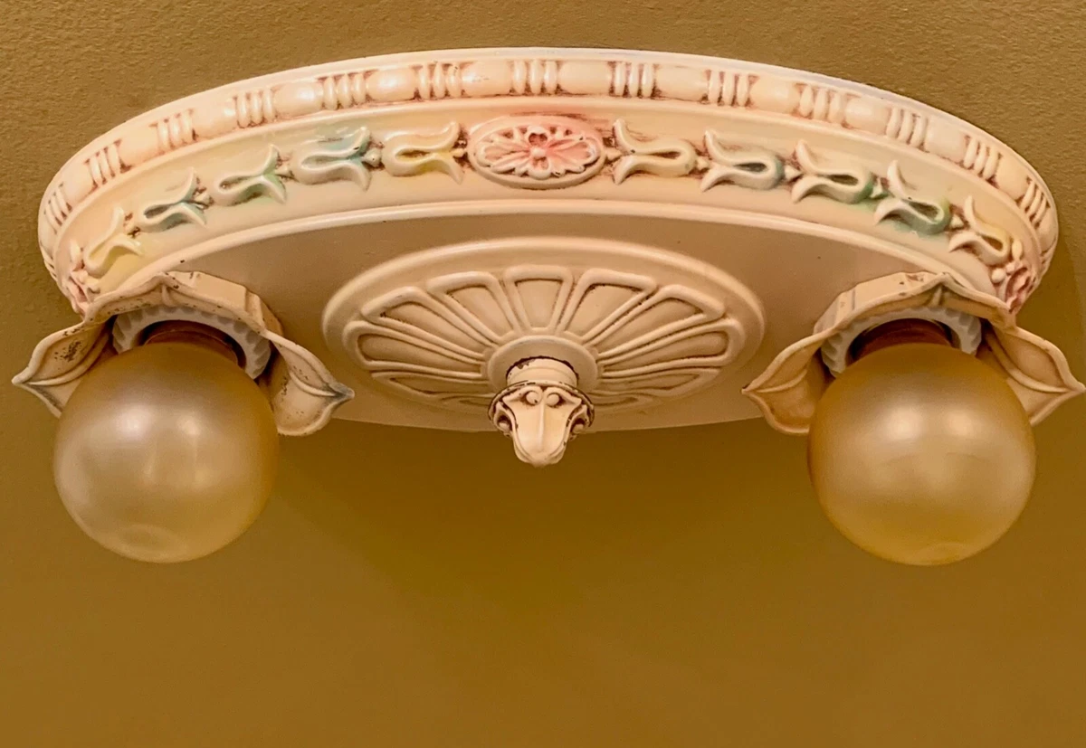 Vintage light on sale fixtures ebay