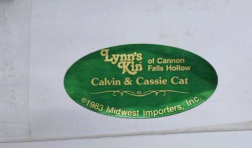 Midwest Importers of Cannon Falls Hollow Calvin & Cassie Cat Lynn's Kin 1983 - Foto 8 di 9