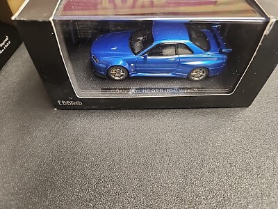 EBBRO 1/43 NISSAN SKYLINE GT-R(R34) Vspec 2 M.BLUE MMP 44148 | eBay